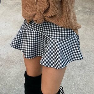 PLT Gingham Skirt